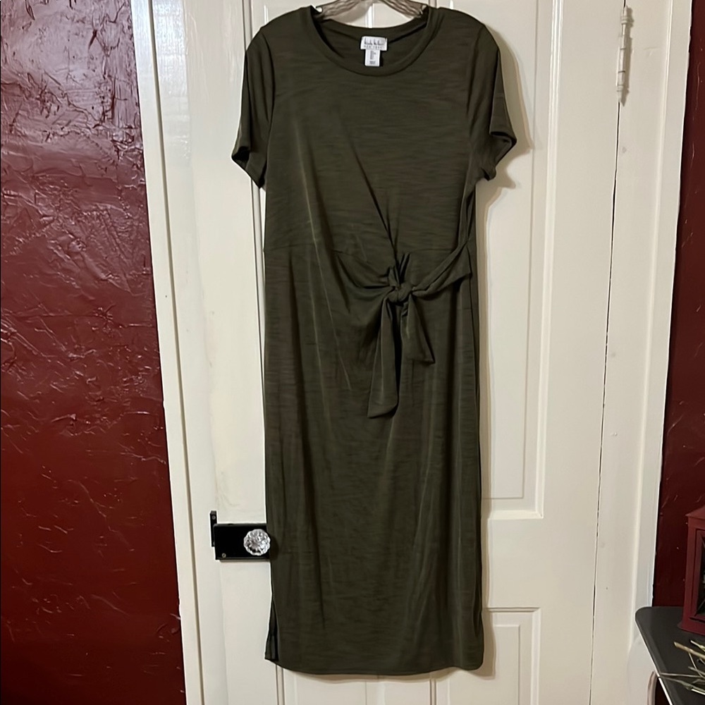 Nicole Miller Olive Midi Dress